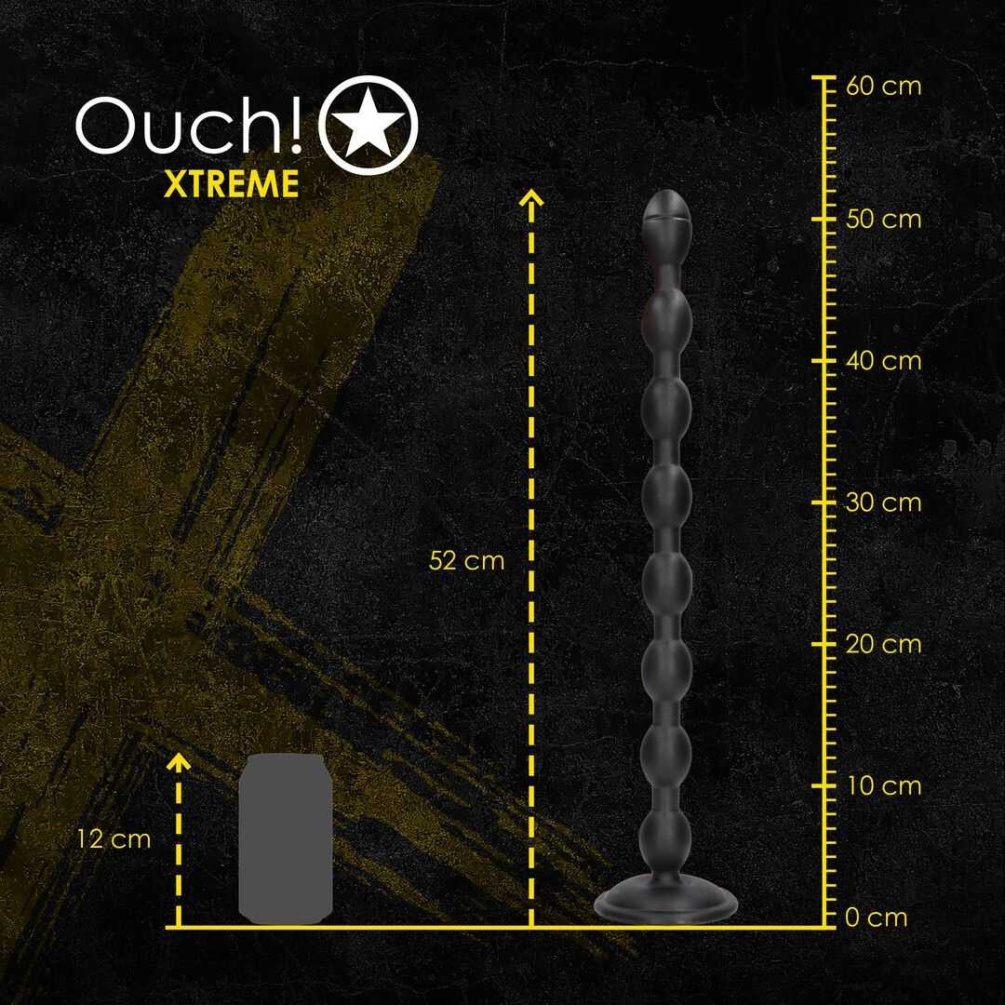 Ouch - Chain Reaction Anal Plug - Black photo-5