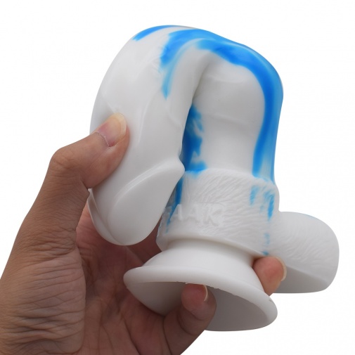 FAAK - Dog Dildo - White/Blue photo