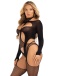 Leg Avenue - Cheat Code Bodystocking Set - Black photo-4