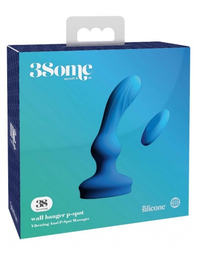 3Some - P点前列腺震动器附吸盘底座 -  蓝色 照片