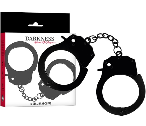 Darkness - Metal Pleasure Handcuffs - Black photo