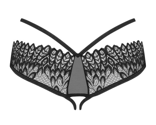 Obsessive - Donarella Crotchless Panties - Black - XS/S 照片