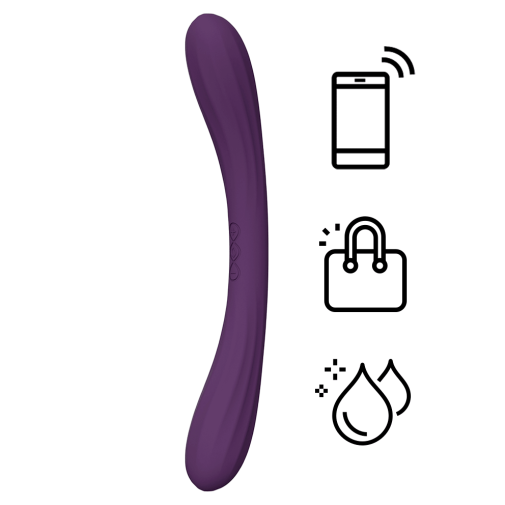 Lelo - Boomerang App Dual-Ended Vibrator - Purple  photo
