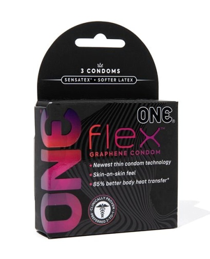 One Condoms - Flex Ultra Thin Condoms 3's Pack 照片