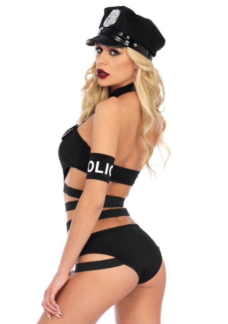 Leg Avenue - Undercover Cop Costume - Black - M photo