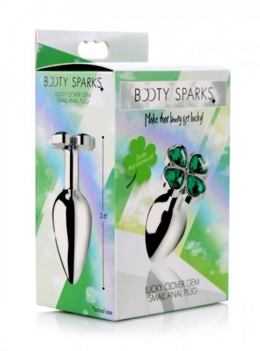 Booty Sparks - Lucky Clover Anal Plug S-size - Green photo