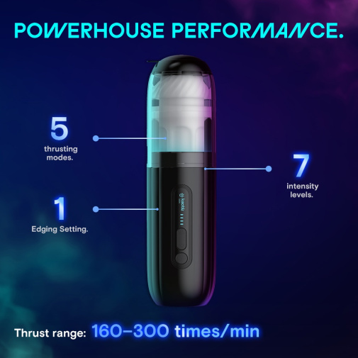 KAOTIK - The Shockwave 抽插式智能飞机杯 - 黑色 照片