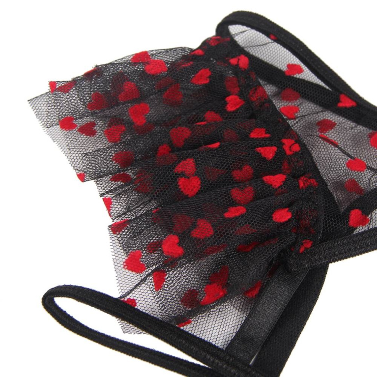 Ohyeah - Heart Open Cup Set - Black - M photo