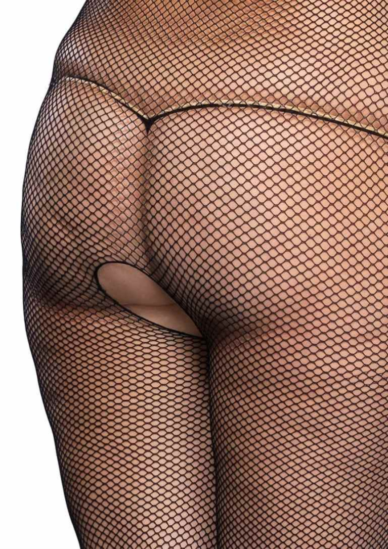 Leg Avenue - Fishnet Halter Bodystocking - Plus Size photo