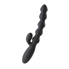 S Pleasures - Swagger Bead Rabbit Vibrator - Black photo