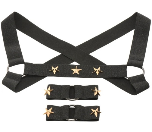 Master Series - Star Boy Male Harness - Black - S/M photo