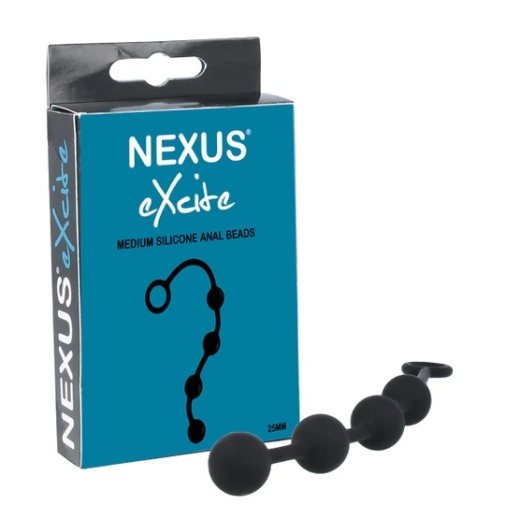 Nexus - Excite Anal Beads M - Black photo