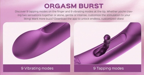 Honey Play Box - Tempo Sensing G-Spot App Vibrator - Purple photo