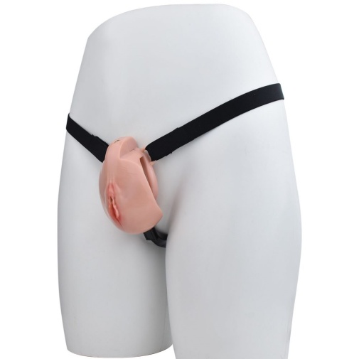 FAAK - Clitoris Chastity Cage w Belt & Plug - Skin 照片