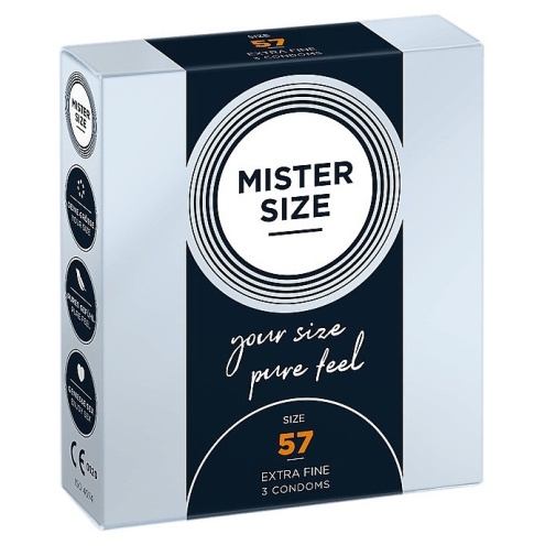 Mister Size - Condoms 57mm 3's Pack photo