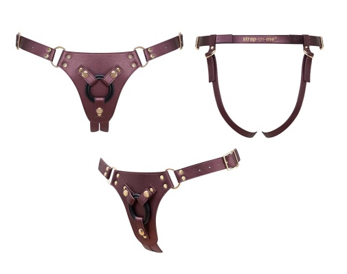 Strap-On-Me - Generous Strap-On Harness - Brown photo