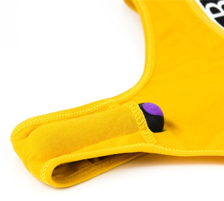 Lovetoy - Bitch Vibrating Panties S - Yellow photo