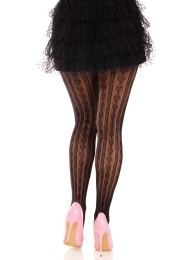 Leg Avenue - Sweetheart Striped Tights - Black 照片