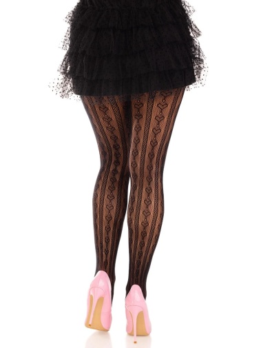 Leg Avenue - Sweetheart Striped Tights - Black photo