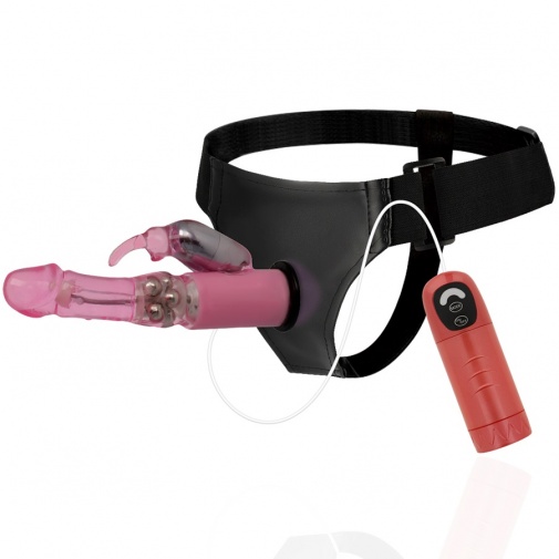 Harness Attraction - Daniel Vibro & Rotation Strap-On - Pink photo