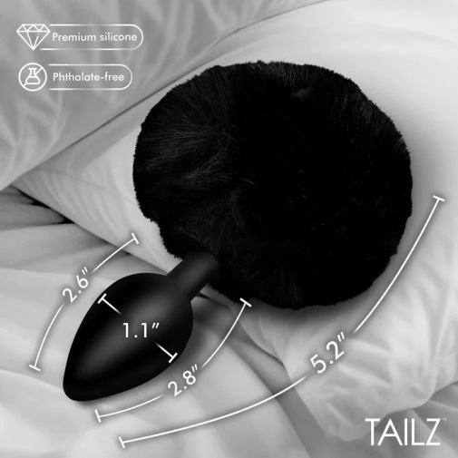 Tailz - 蓬松兔尾巴后庭塞 - 黑色 照片