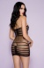 Musiclegs - Stripes Mini Dress - Black photo-2
