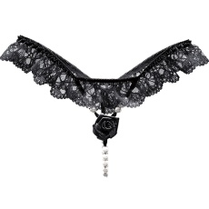 Costume Garden - GB-782 Rose Thong - Black 照片