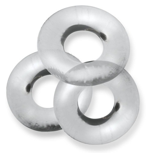 Oxballs - Fat Willy Cockring 3's Pack - Clear photo