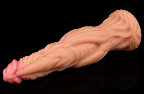 Lovetoy - 9.5" 特大码双层皮肤仿真阳具 - 肉色 照片