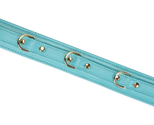 Liebe Seele - Lamb Leather Collar - Blue 照片