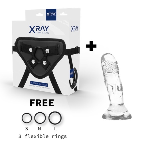 X Ray - Strap-On Harness w 12cm Realistic Dildo photo