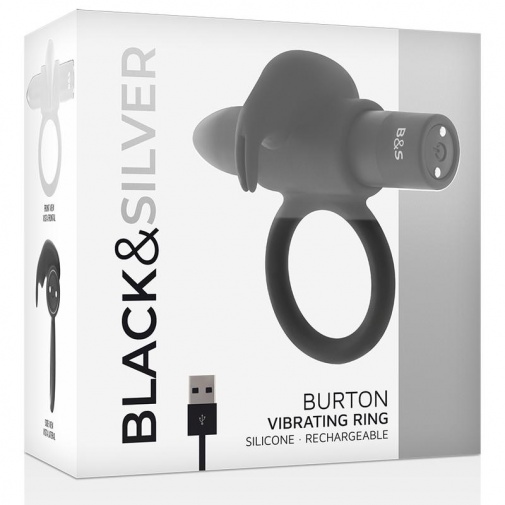 Black&Silver - Burton Vibro Ring - Black photo