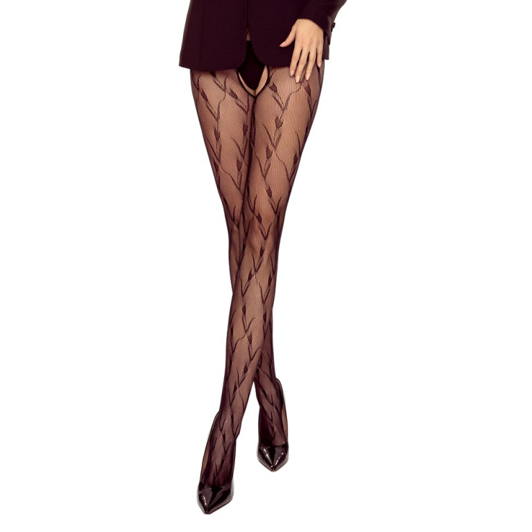 Passion - Tiopen 036 Pantyhose - Black - 1/2 photo