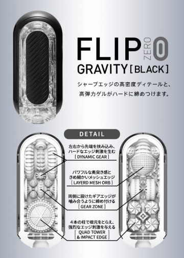 Tenga - Flip Zero Gravity 飞机杯 - 黑色 照片