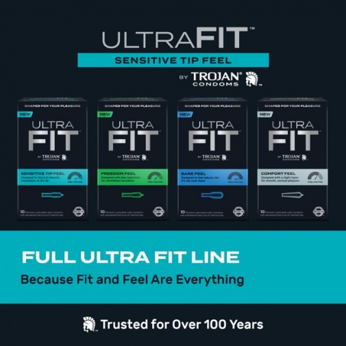 Trojan - Ultra Fit Sensitive Tip Feel 10's Pack photo