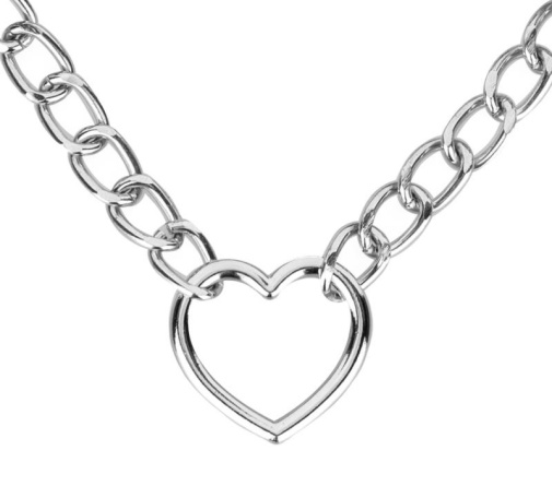 Bedroom Fantasies - Heart Collar w Leash - Black 照片