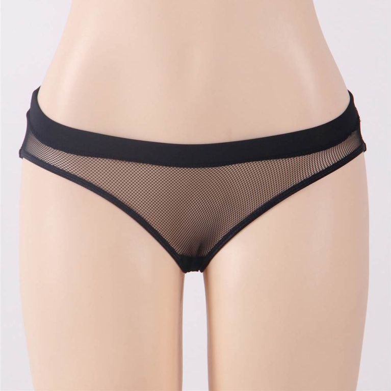 Ohyeah - Open Back Hipster Panties - Black - XL photo
