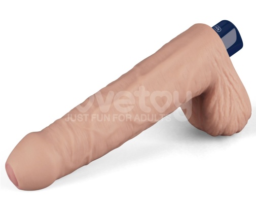 Lovetoy - 9" Real Softee Vibro Dildo - Flesh photo