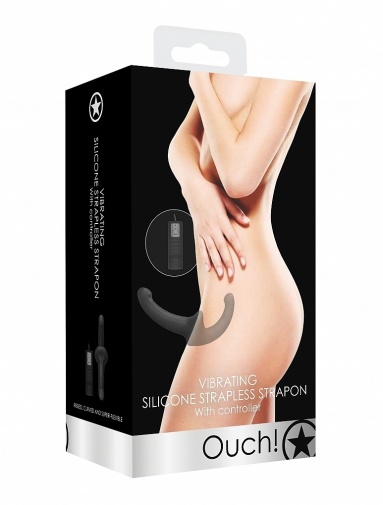 Ouch - Vibro Strapless Strap-On - Black photo