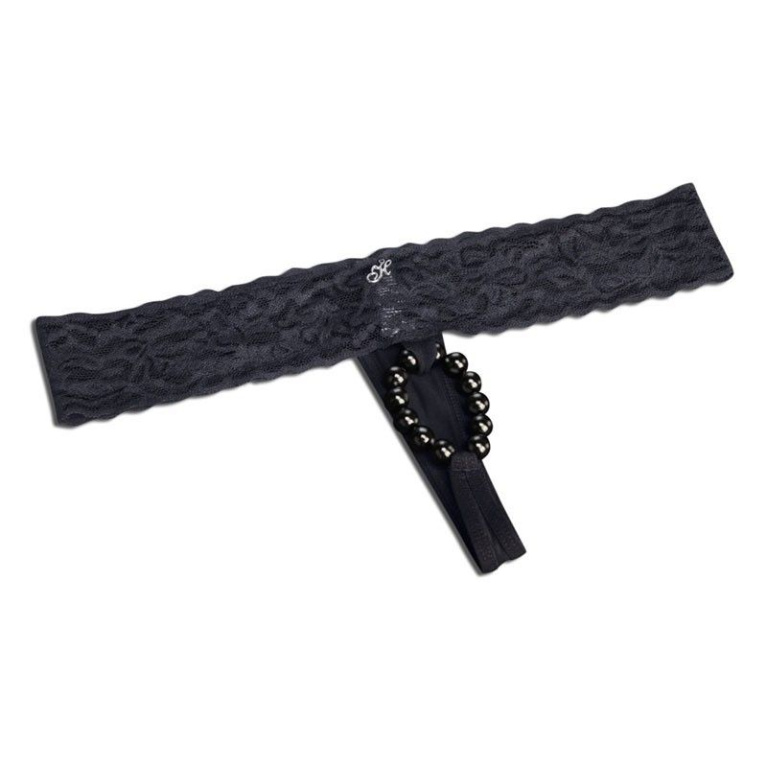 Hustler - Crotchless Stimulating Panties With Pearl Pleasure Beads - SM photo