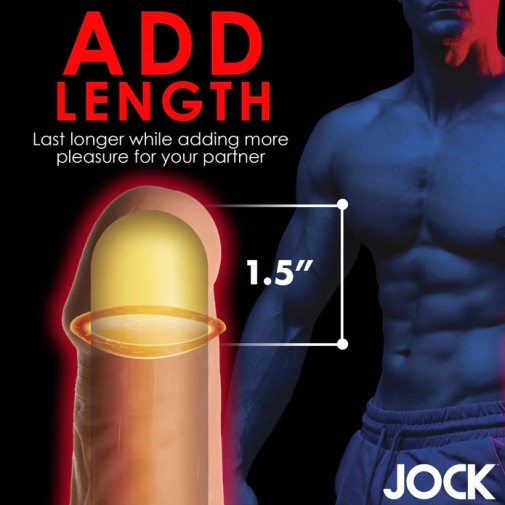 Jock - 1.5" 超长阴茎套 - 肉色 照片