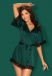 Obsessive - Sensuelia Robe - Green - S/M photo-5