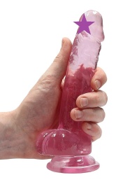 RealRock - 7" Realistic Dildo w Balls - Pink photo