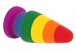Lovetoy - 6" Prider Anal Plug - Rainbow photo-6