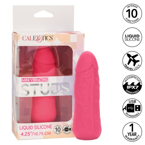 CEN - Mini Vibro Studs Dildo - Pink 照片