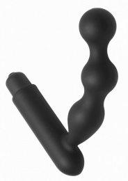 Prostatic Play - Trek Curved Silicone Prostate Vibe - Black photo
