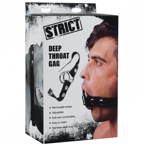 Strict - Deep Throat Gag - Black photo