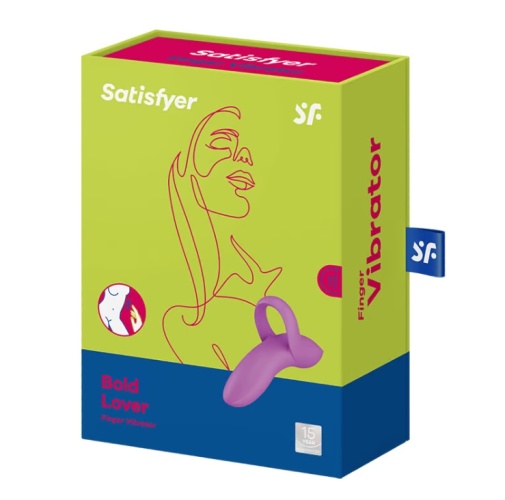 Satisfyer - Bold Lover 手指震动器 - 深粉色 照片