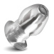Master Series - Dicked Hollow Plug XL - Clear photo-3