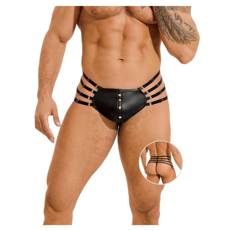 NPG - SPG 020 束带男仕内裤 - 黑色 照片